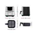 Devanti Air Fryer 7L LCD Stainless Steel