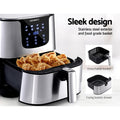 Devanti Air Fryer 7L LCD Stainless Steel