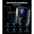 Devanti Air Fryer 7L LCD Display Black Electric Cooker