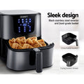 Devanti Air Fryer 7L LCD Display Black Electric Cooker