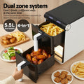 Devanti Air Fryer Oven 11L Dual Zone Digital