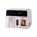 Devanti Air Fryer 9L Dual Zone 2600W Pink