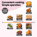Devanti Air Fryer 9L Dual Zone 2600W Pink