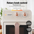 Devanti 6L Air Fryer 1700W Knob Control Cream