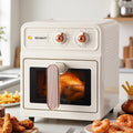 Devanti 6L Air Fryer 1700W Knob Control Cream