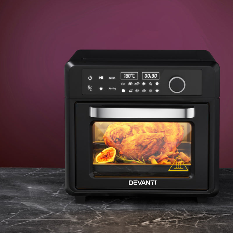 Devanti Air Fryer 20L LCD Digital Display Oven Cooker