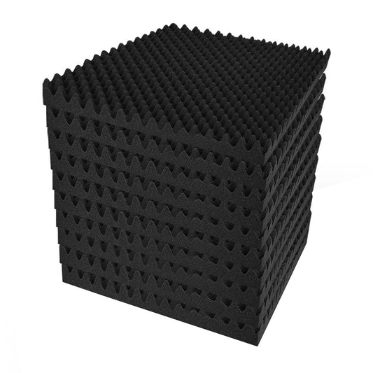 Acoustic Foam 60pcs 50x50x5cm Sound Absorption Panels Eggshell