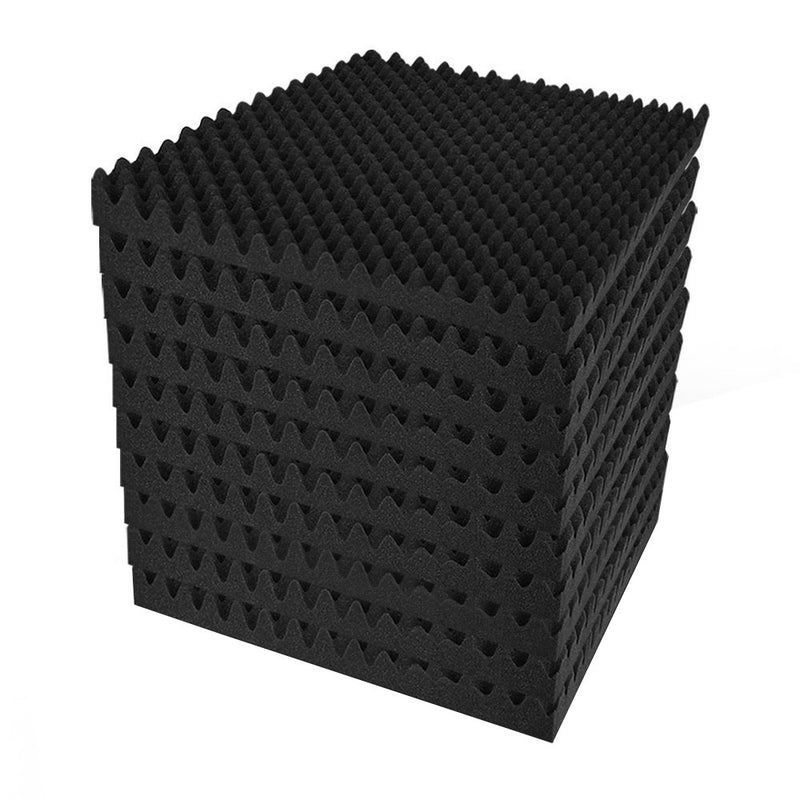 Acoustic Foam 60pcs 50x50x5cm Sound Absorption Panels Eggshell