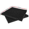 Acoustic Foam 60pcs 50x50x5cm Sound Absorption Panels Eggshell