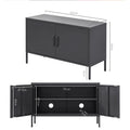 Artiss Metal Buffet Sideboard Cabinet Charcoal Base