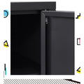Artiss Metal Buffet Sideboard Cabinet Charcoal Base
