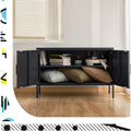 Artiss Metal Buffet Sideboard Cabinet Charcoal Base