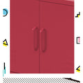Artiss Metal Buffet Sideboard Cabinet Pink Base