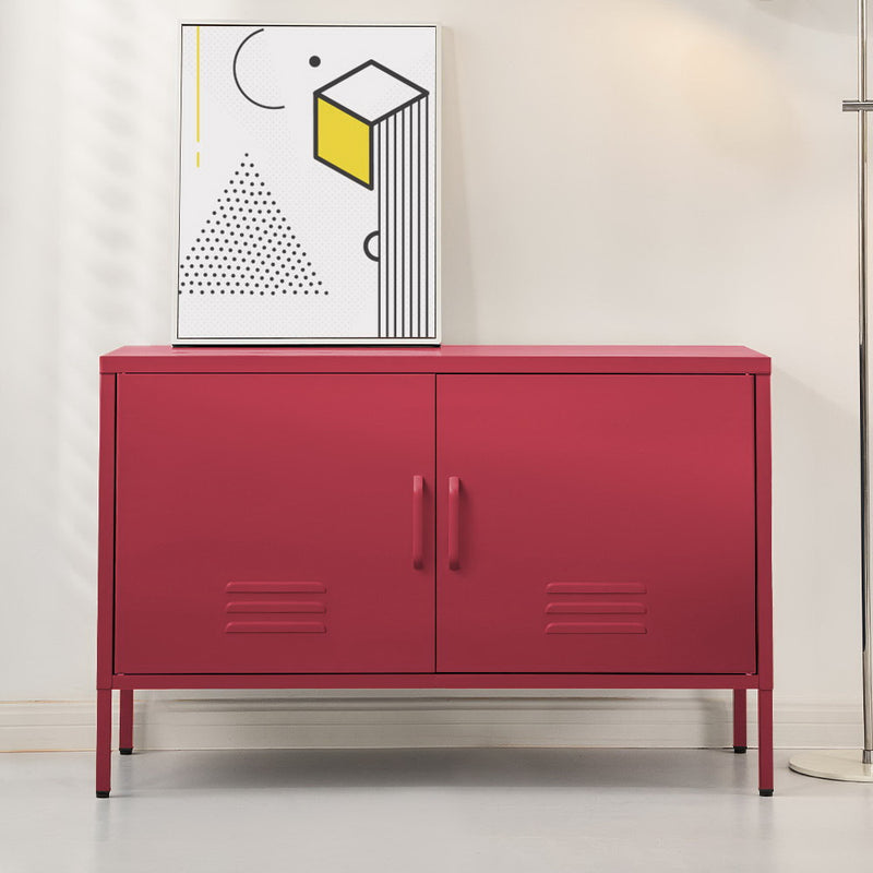 Artiss Metal Buffet Sideboard Cabinet Pink Base