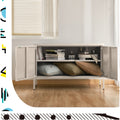 Artiss Metal Buffet Sideboard Cabinet White Base