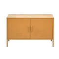 Artiss Metal Buffet Sideboard Cabinet Yellow Base