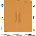 Artiss Metal Buffet Sideboard Cabinet Yellow Base