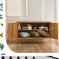 Artiss Metal Buffet Sideboard Cabinet Yellow Base