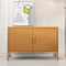 Artiss Metal Buffet Sideboard Cabinet Yellow Base