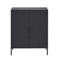 Artiss Buffet Sideboard Metal Cabinet Charcoal