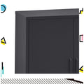 Artiss Buffet Sideboard Metal Cabinet Charcoal