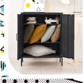 Artiss Buffet Sideboard Metal Cabinet Charcoal