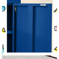 Artiss Buffet Sideboard Metal Cabinet Blue