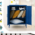 Artiss Buffet Sideboard Metal Cabinet Blue