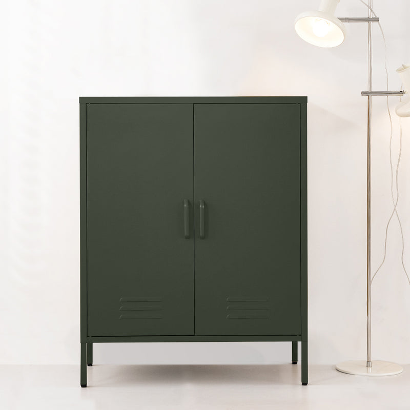 Artiss Buffet Sideboard Metal Cabinet Green