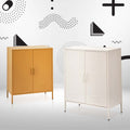 Artiss Metal Buffet Sideboard Cabinet White Storage