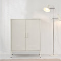 Artiss Metal Buffet Sideboard Cabinet White Storage