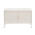 Artiss Metal Buffet Sideboard Cabinet White Storage
