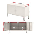 Artiss Metal Buffet Sideboard Cabinet White Storage