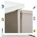 Artiss Metal Buffet Sideboard Cabinet White Storage