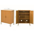 Artiss Buffet Sideboard Metal Cabinet Yellow 120cm