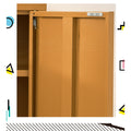 Artiss Buffet Sideboard Metal Cabinet Yellow 120cm