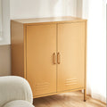Artiss Buffet Sideboard Metal Cabinet Yellow 120cm