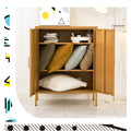 Artiss Buffet Sideboard Metal Cabinet Yellow 120cm