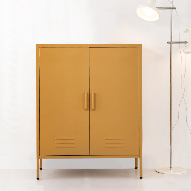 Artiss Buffet Sideboard Metal Cabinet Yellow 120cm