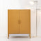 Artiss Buffet Sideboard Metal Cabinet Yellow 120cm