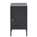 Artiss Bedside Table Metal Cabinet Black