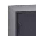 Artiss Bedside Table Metal Cabinet Black