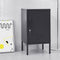 Artiss Bedside Table Metal Cabinet Black