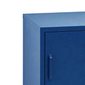 Artiss Bedside Table Metal Cabinet Blue Storage Nightstand