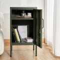Artiss Bedside Table Metal Cabinet Green