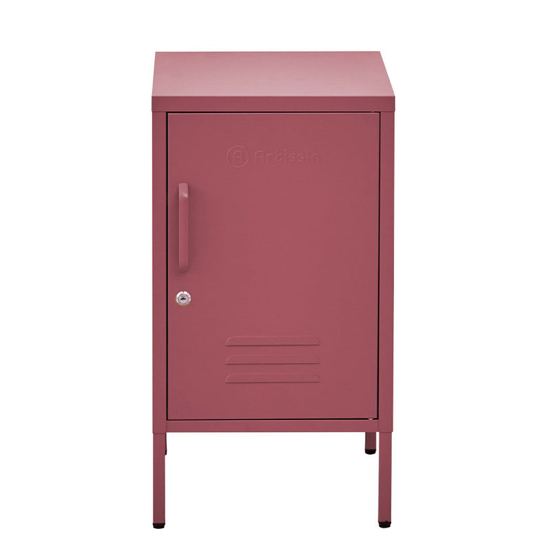 Artiss Bedside Table Metal Cabinet MINI Pink