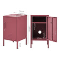 Artiss Bedside Table Metal Cabinet MINI Pink