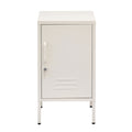 Artiss Metal Bedside Table Cabinet White