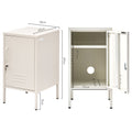 Artiss Metal Bedside Table Cabinet White