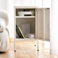 Artiss Metal Bedside Table Cabinet White